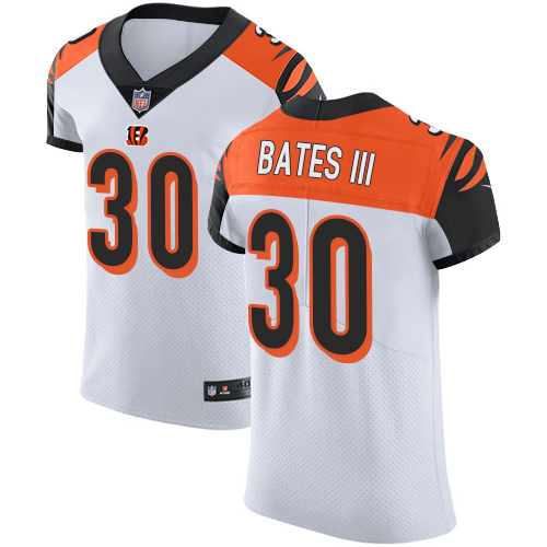 Nike Bengals #30 Jessie Bates III White Men's Stitched NFL Vapor Untouchable Elite Jersey